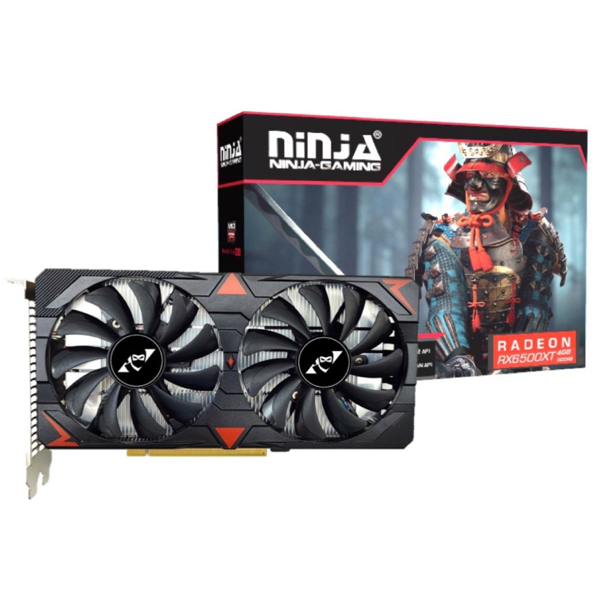 Видеокарта Radeon RX 6500 XT, 4GB GDDR6 64bit, Ninja AF65XTF46F, RTL