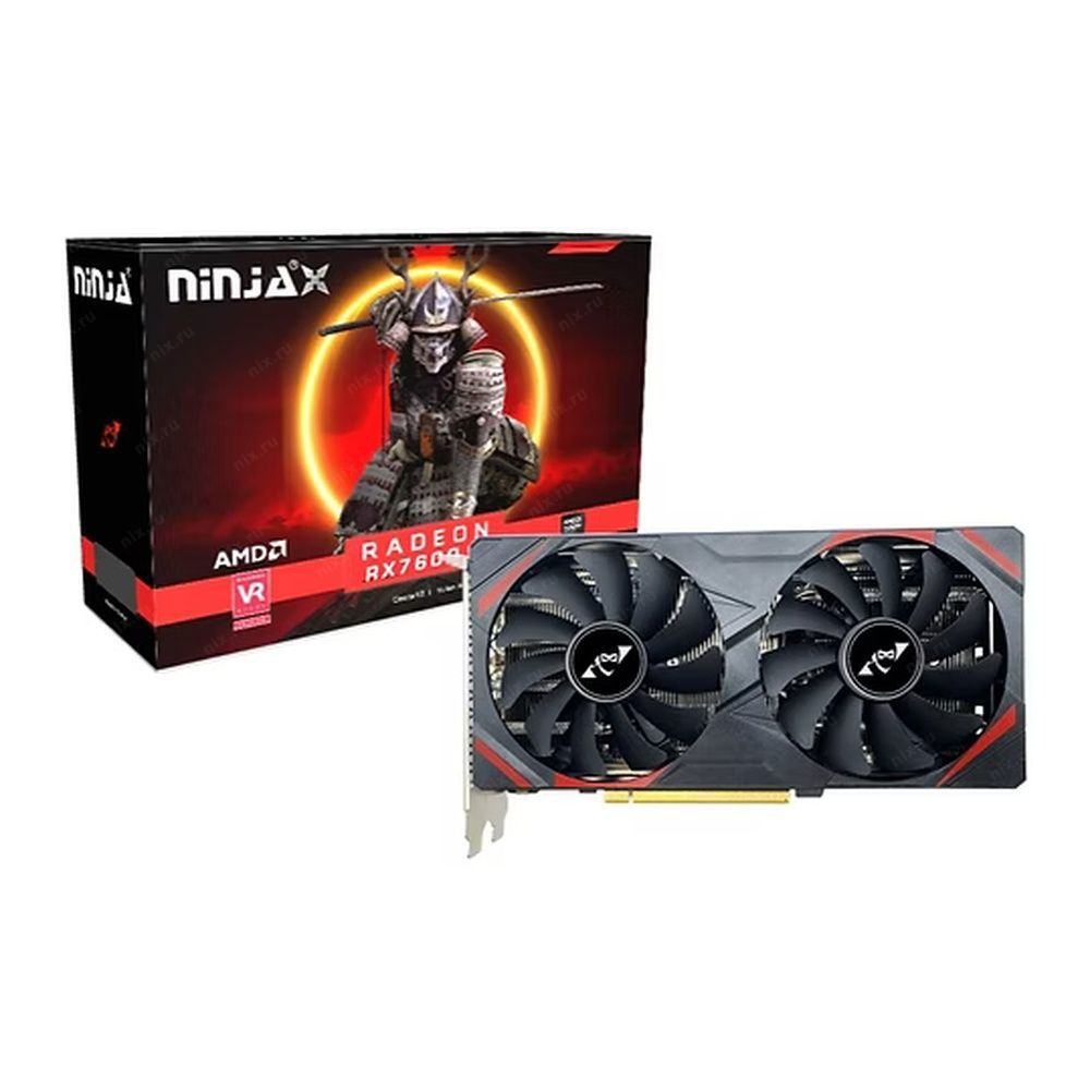 Видеокарта Radeon RX 7600, 8Gb GDDR6 128bit, Ninja (Sinotex) AF760FG86F, RTL