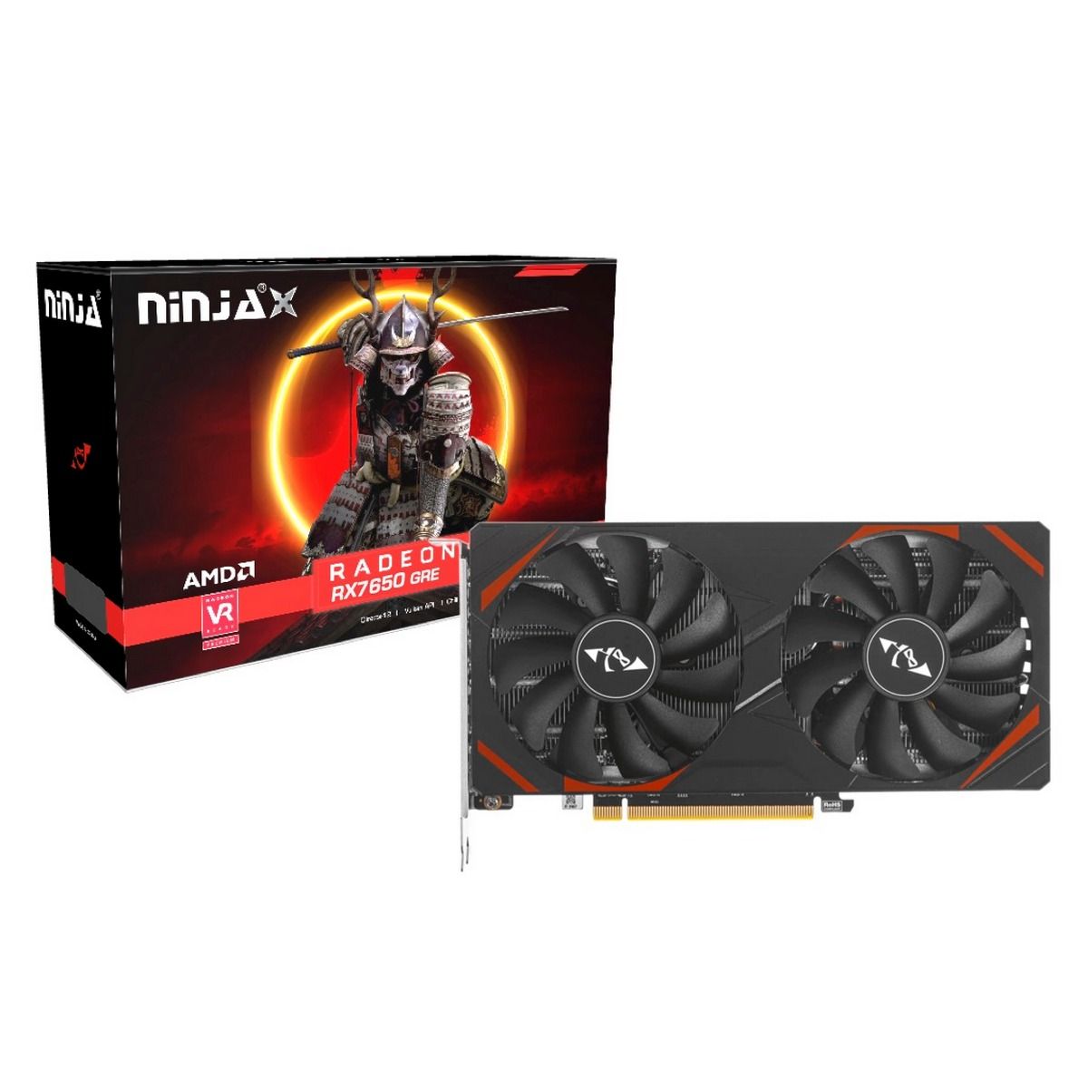 Видеокарта Radeon RX 7650 GRE, 8Gb GDDR6 128bit, Ninja AF765GR86F, RTL