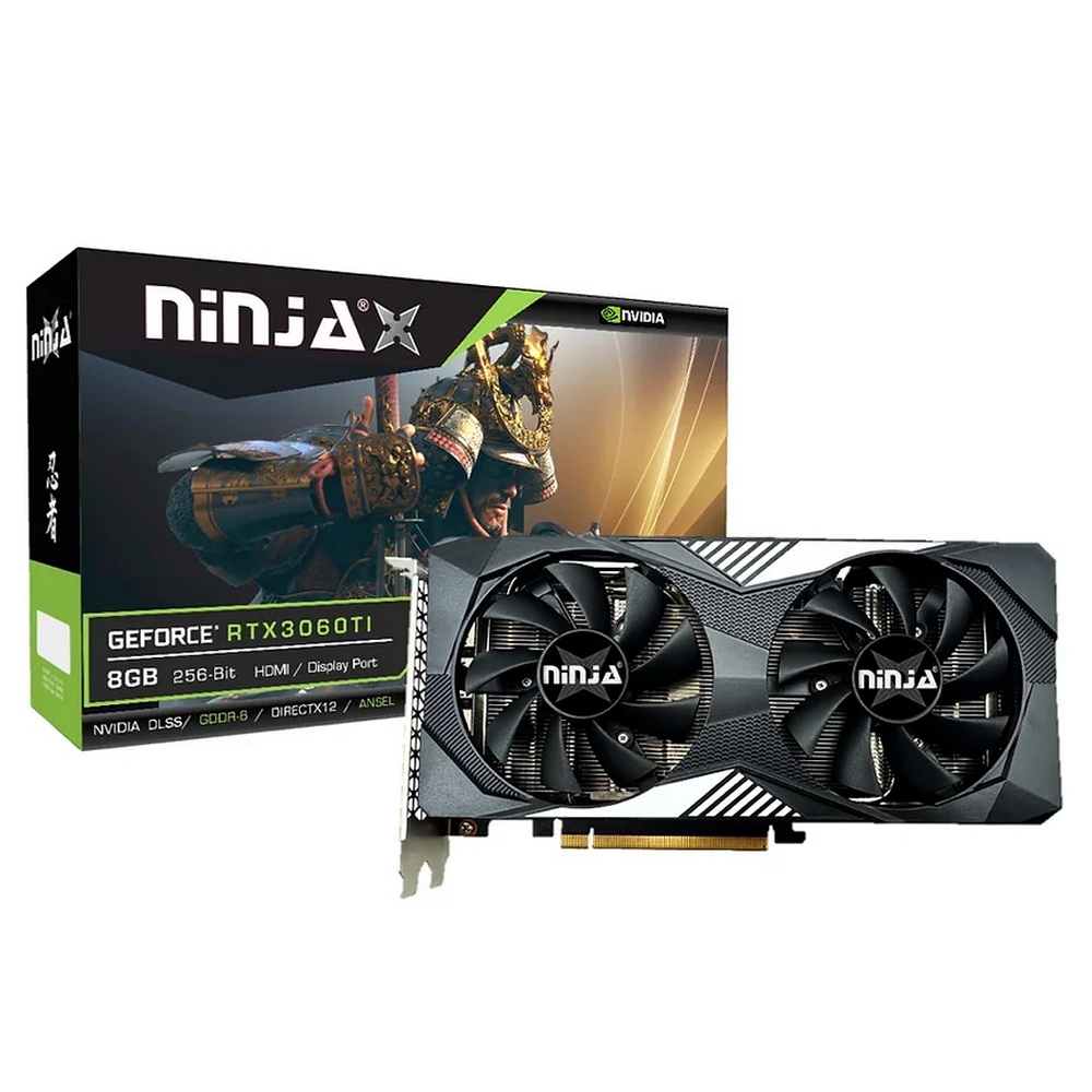 Видеокарта GeForce RTX 3060 Ti, 8Gb GDDR6 256bit, Ninja (Sinotex) NF306TI86F, RTL