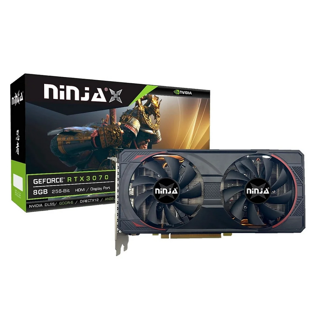Видеокарта GeForce RTX 3070, 8Gb GDDR6 256bit, Ninja (Sinotex) NF307FG86F, RTL