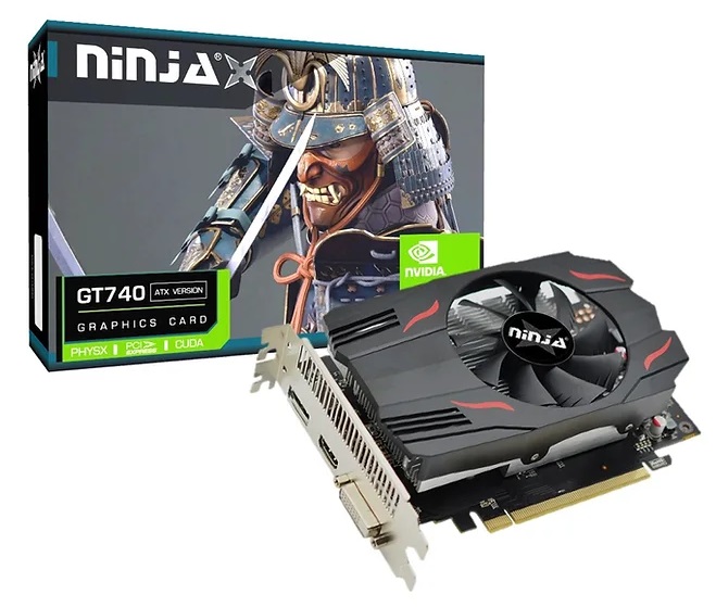 Видеокарта GeForce GT 740, 2Gb GDDR5 128bit, Ninja (Sinotex) NF74NP025F, RTL