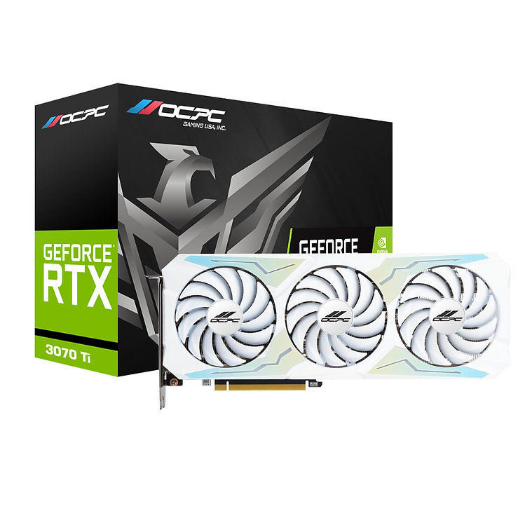 Видеокарта GeForce RTX 3070 Ti, 8Gb GDDR6X 256bit, OCPC OCVN3070TIG8D6XE, RTL