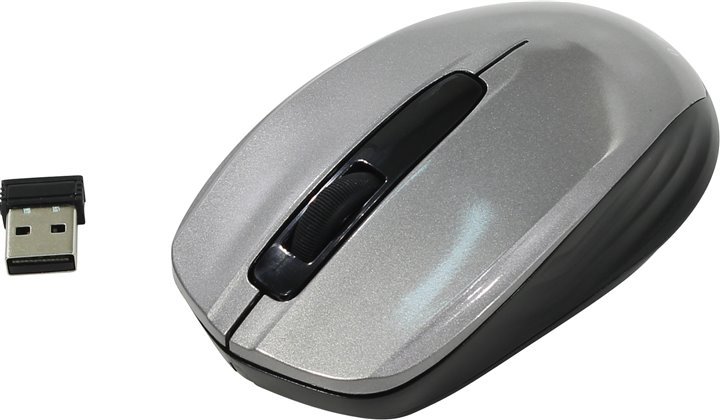 Мышь Oklick 475MW, черный-серый