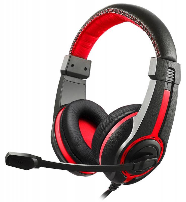 Гарнитура Oklick HS-L200, черный-красный