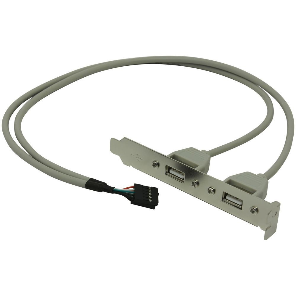 Планка портов в корпус 2xUSB2.0 Orient C086