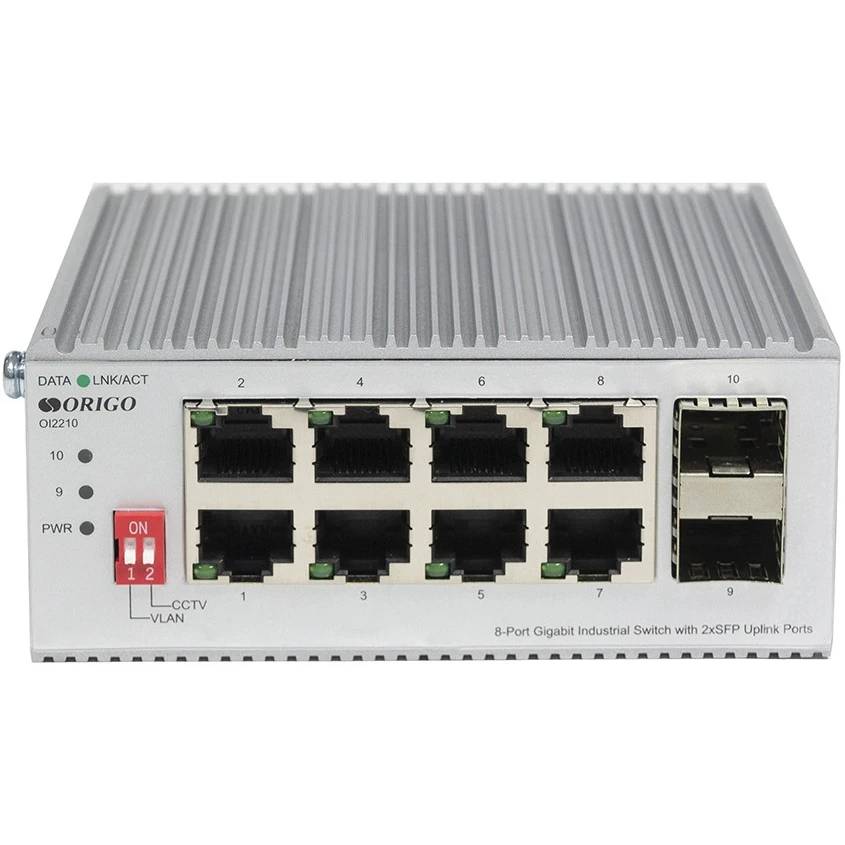 Коммутатор ORIGO OI2210, 8xLAN 1Gbps, 2xSFP