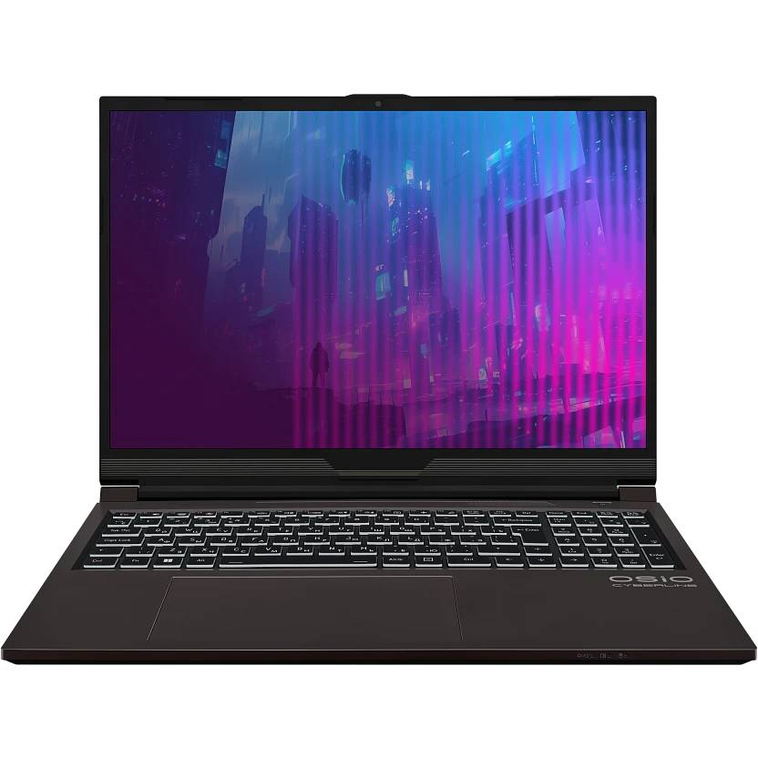 Ноутбук OSiO CyberLine C160i-003, 16" IPS, Core i5 12600H/ 16Gb/ 512SSD/RTX 4060 8Gb/ Black