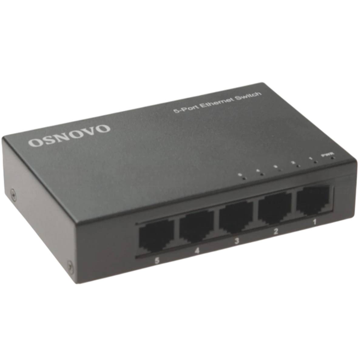 Коммутатор Osnovo SW-5F, 5xLAN 100Mbps