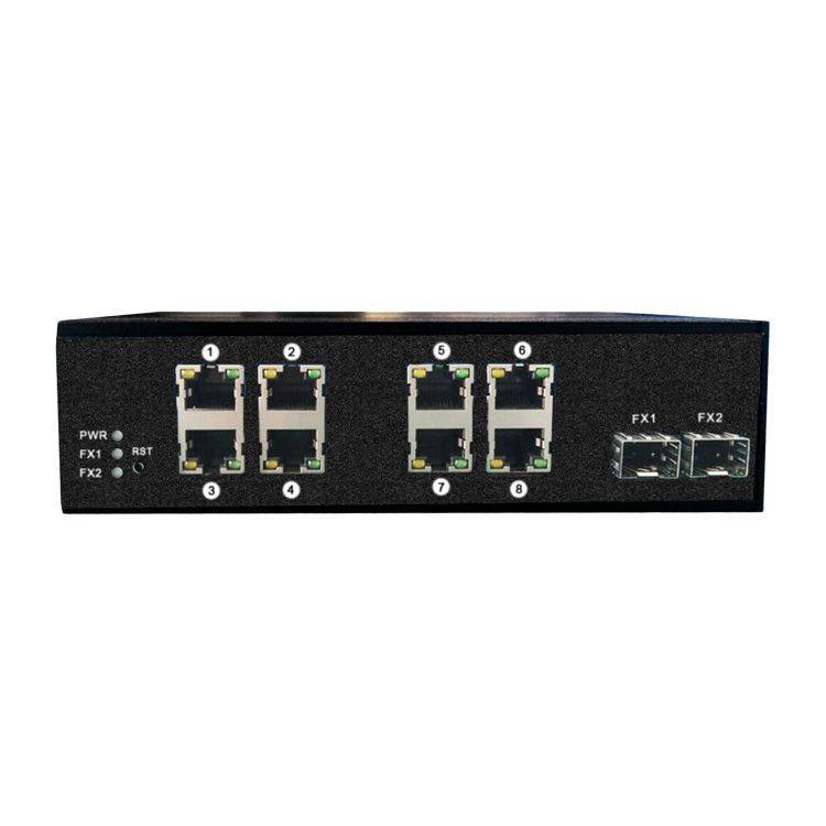 Коммутатор Osnovo SW-60802/IC, 8xLAN 100Mbps, 2xSFP, PoE