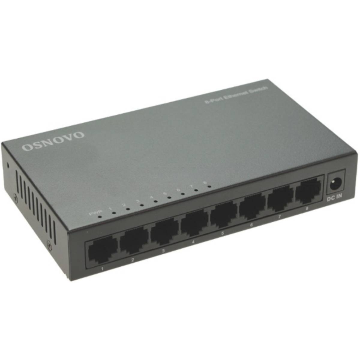 Коммутатор Osnovo SW-8F, 8xLAN 100Mbps
