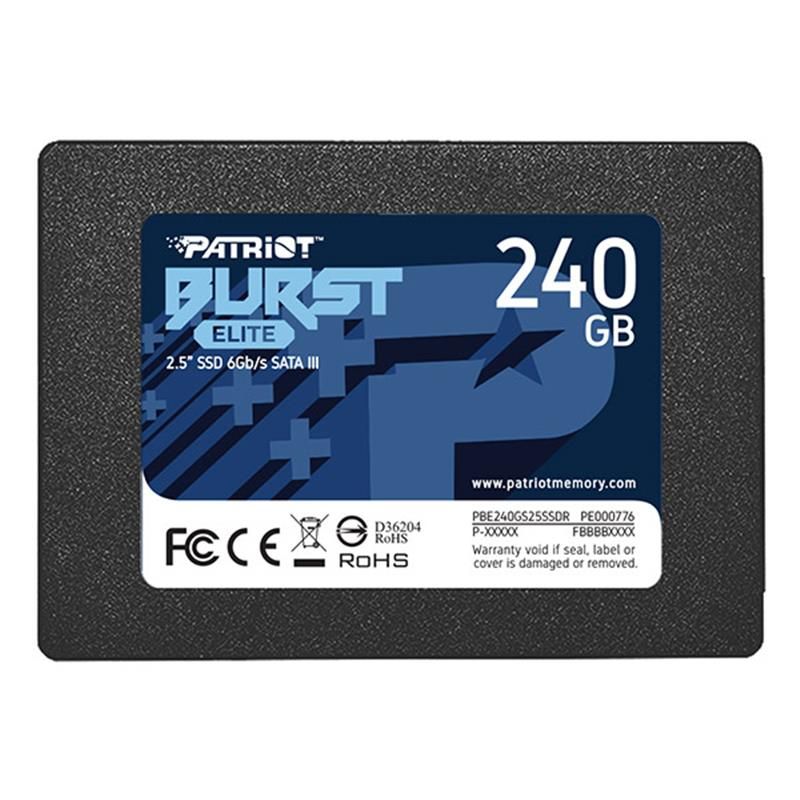 240Gb SSD Patriot Burst Elite PBE240GS25SSDR, 2.5", (450/320), SATA III