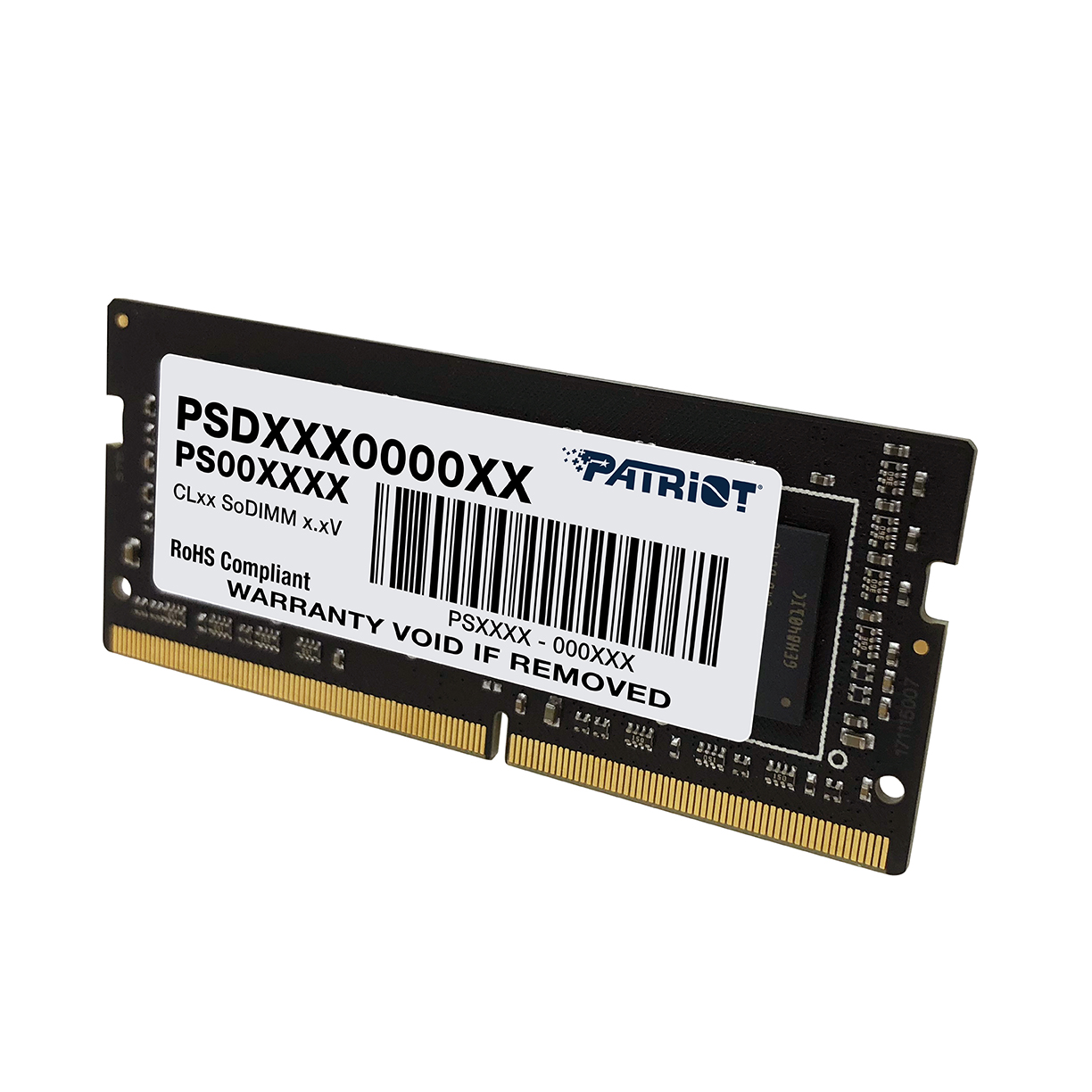 Оперативная память для ноутбука 16Gb Patriot Signature Line PSD416G32002S, SODIMM DDR IV, PC-25600, 3200MHz