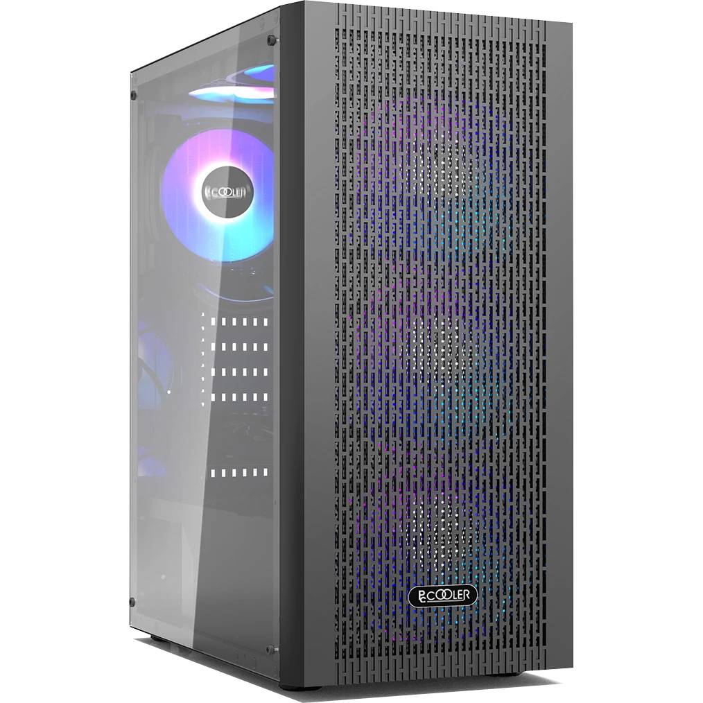Корпус PcCooler MA100 MESH BK, без БП, ATX
