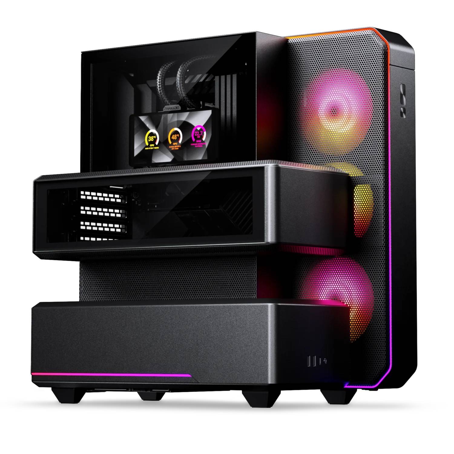 Корпус PHANTEKS EX5 Max Black PH-EX526M_DBK01, без БП, ATX