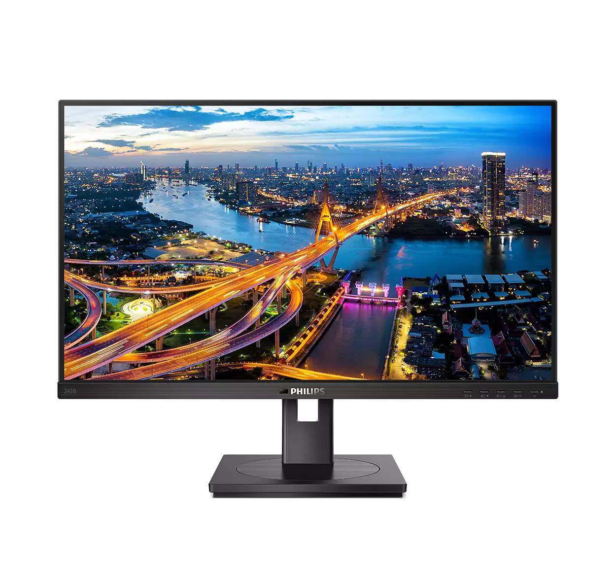 Монитор 23.8" Philips 242B1V (00/01), 1920x1080, IPS, 75Hz (VGA, DVI, HDMI, DP)