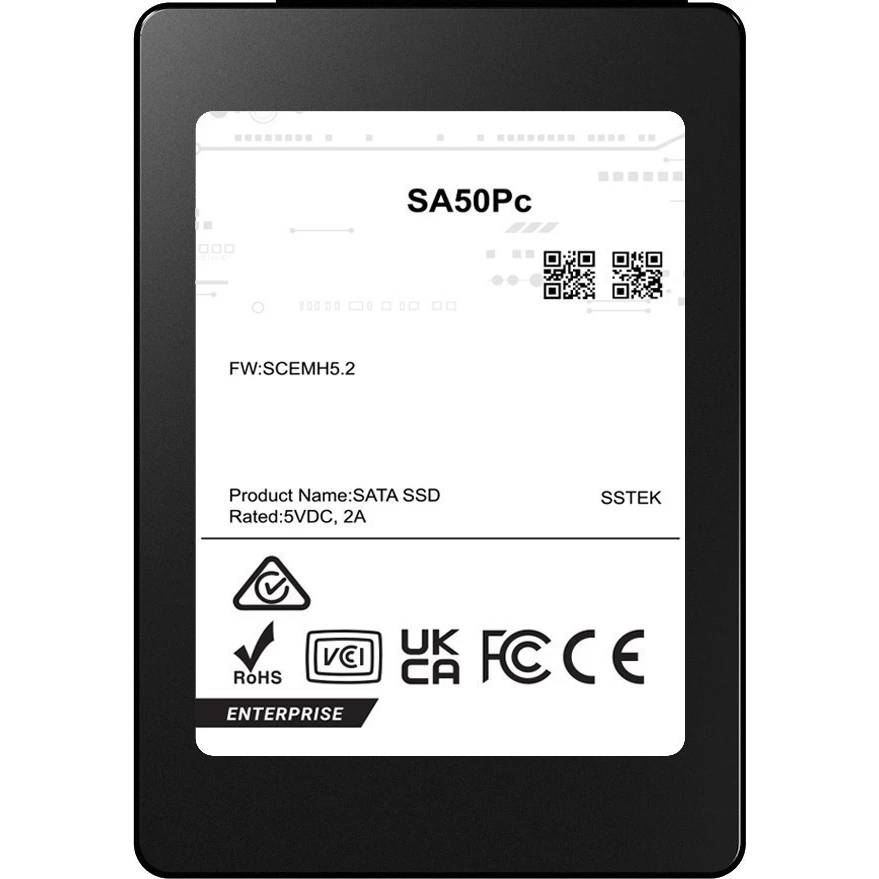 3.84Tb SSD Phison SA50Pc S1201K003T84P024T6000, 2.5", (530/500), SATA III, OEM