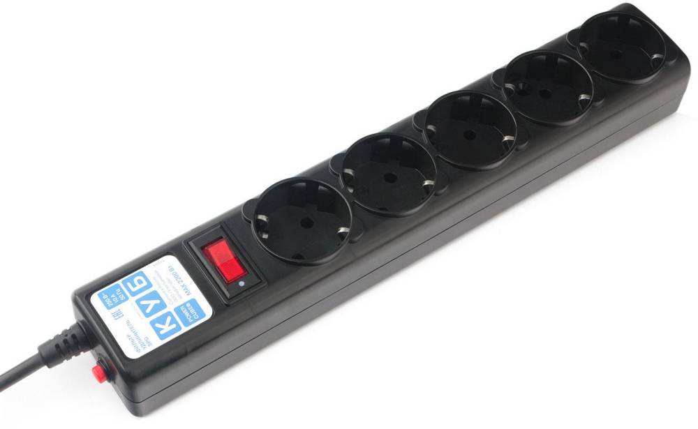 Сетевой фильтр 1.9м 5 розеток Power Cube SPG5-С2 черный