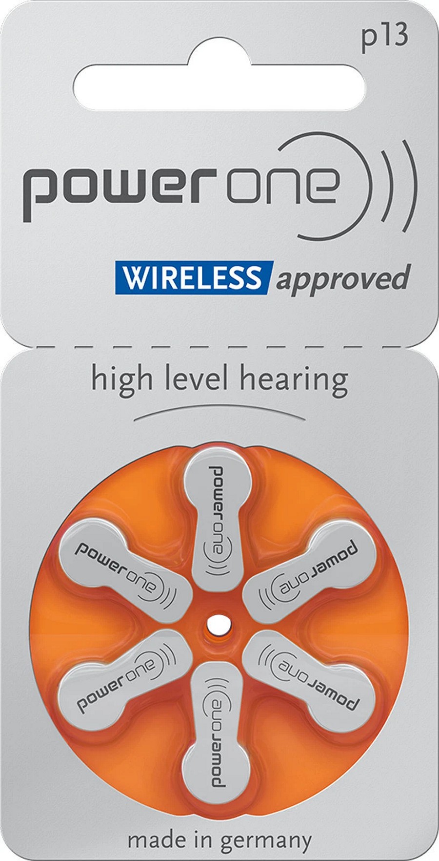 Батарейка PR48, Power One Zinc-Air p13 BL6 блистер 6шт