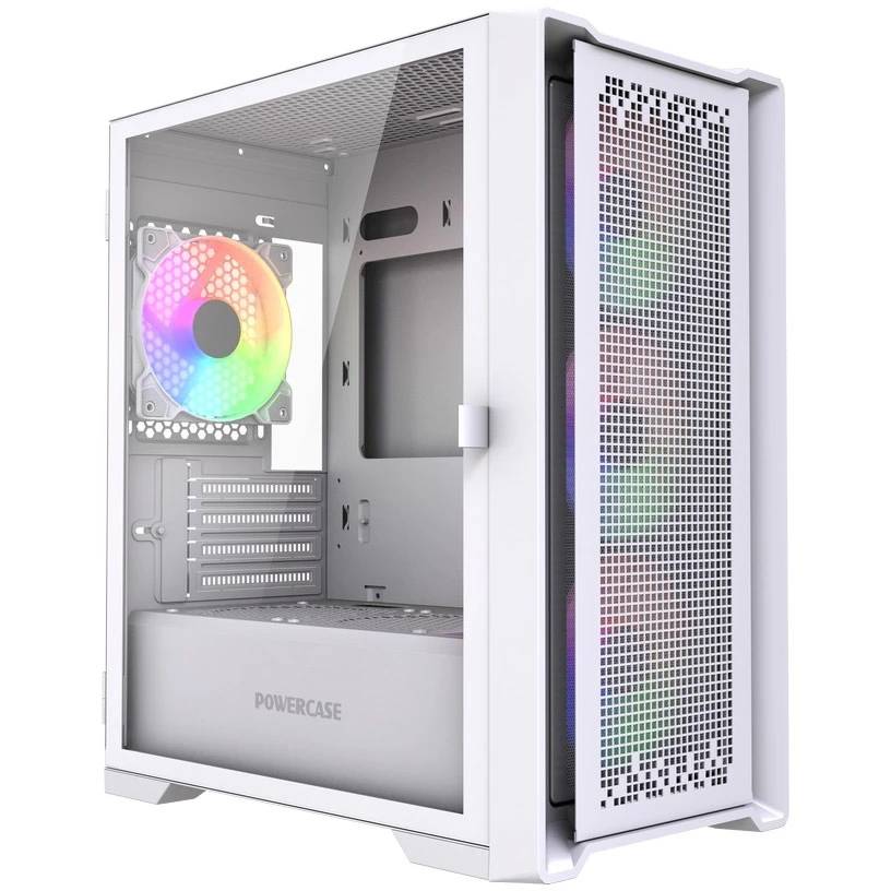 Корпус Powercase ByteFlow Micro White LE (CAMBFW-A4-LE), без БП, mATX
