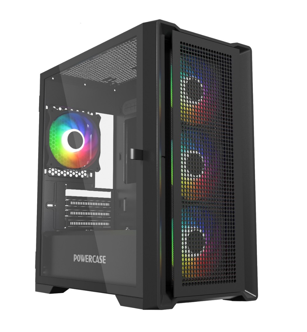 Корпус Powercase Alisio Micro X4B V2 (CAMCXB-A4), без БП, mATX