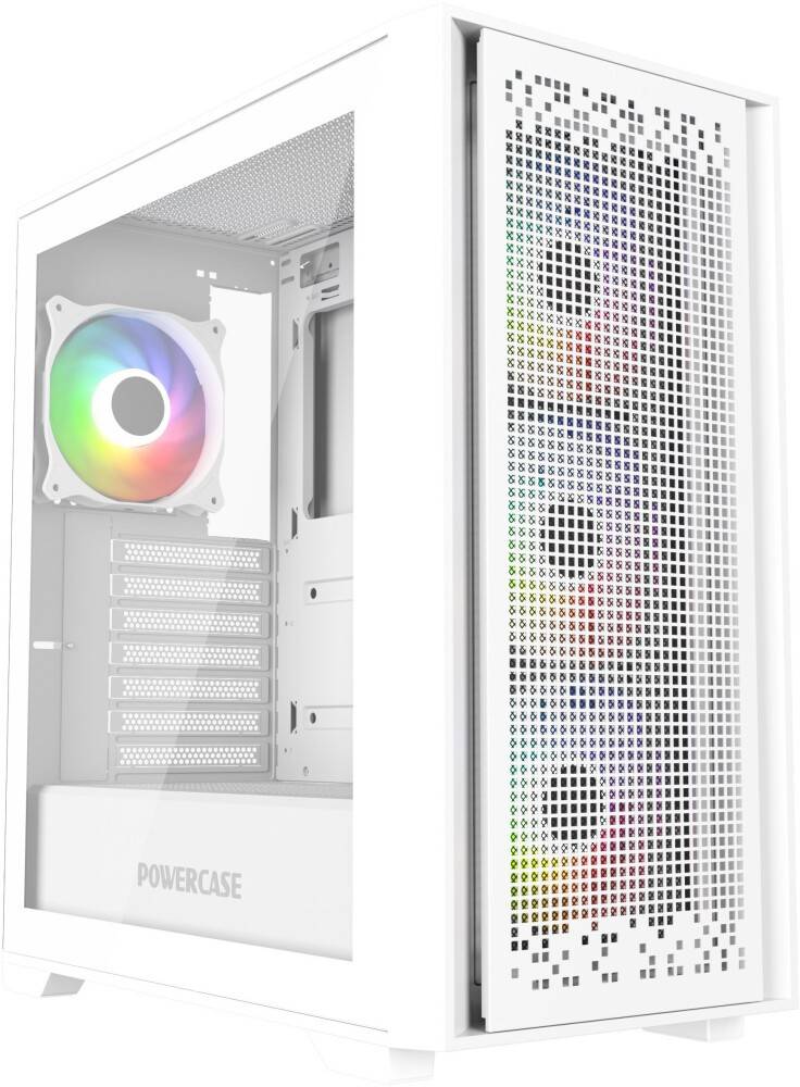 Корпус Powercase ByteFlow White (CBFW-A4), без БП, ATX
