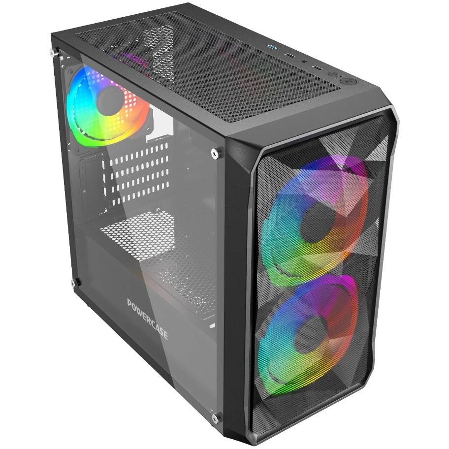 Корпус Powercase Mistral Micro A3B ARGB CMMAB-A3, без БП, mATX