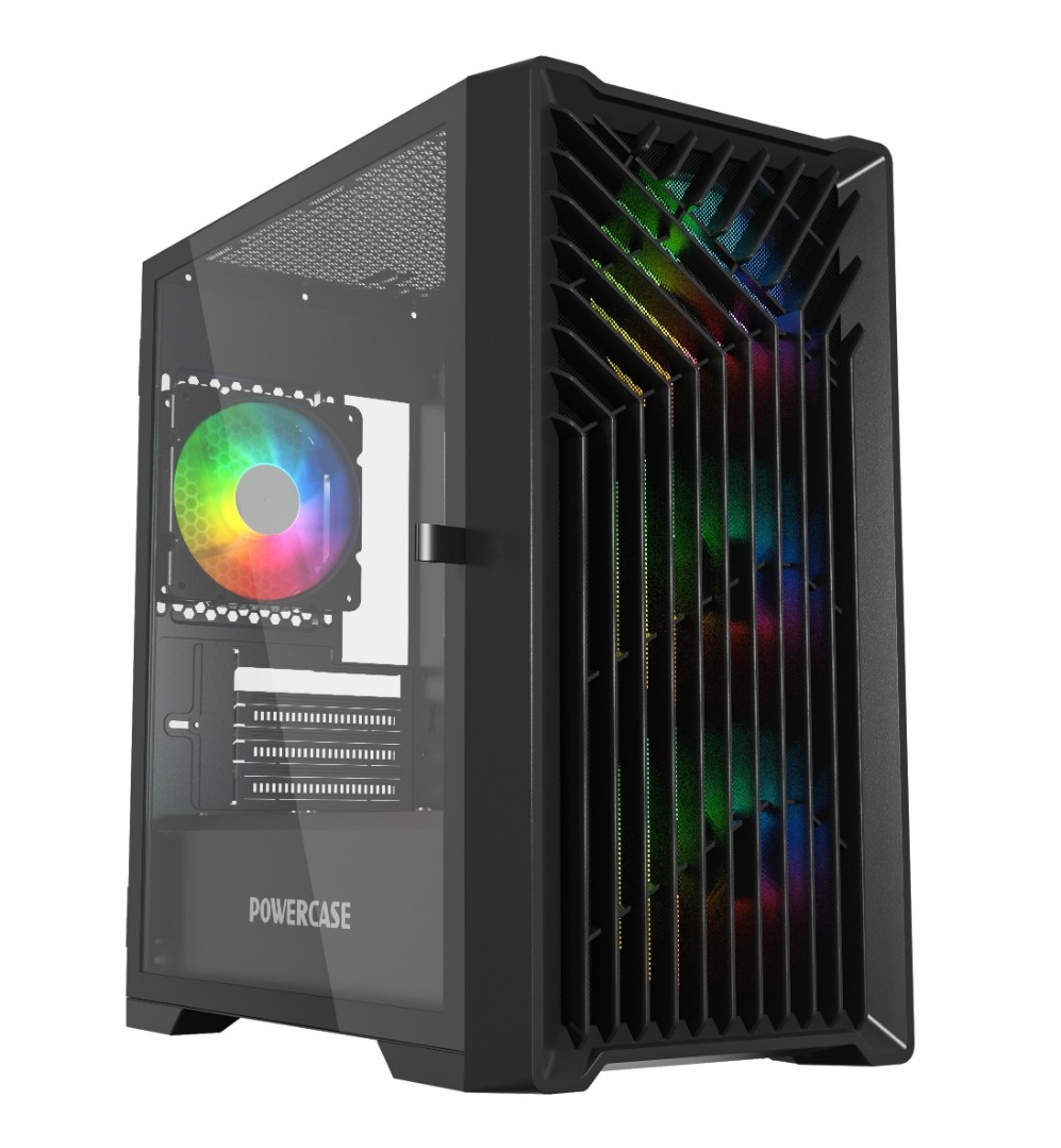 Корпус Powercase Mistral Micro X4B Black CMMXB-L4, без БП, mATX