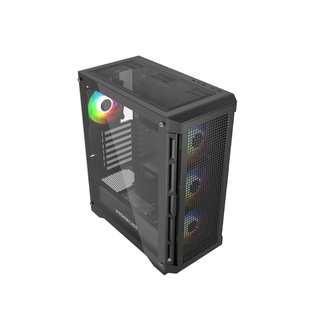 Корпус Powercase Ultimate Black CUB-A4, без БП, ATX