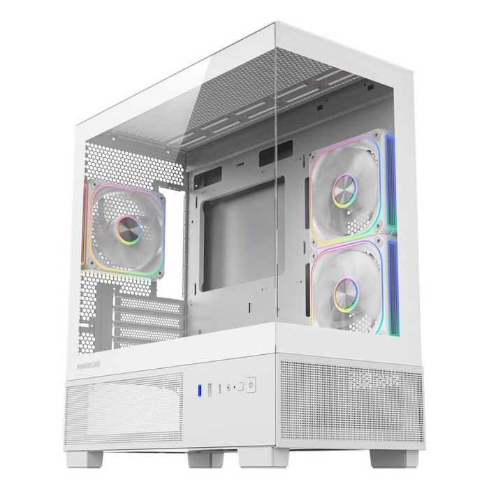 Корпус Powercase Vision Micro S4B V2 White CVMMSHWV2-A3, без БП, mATX