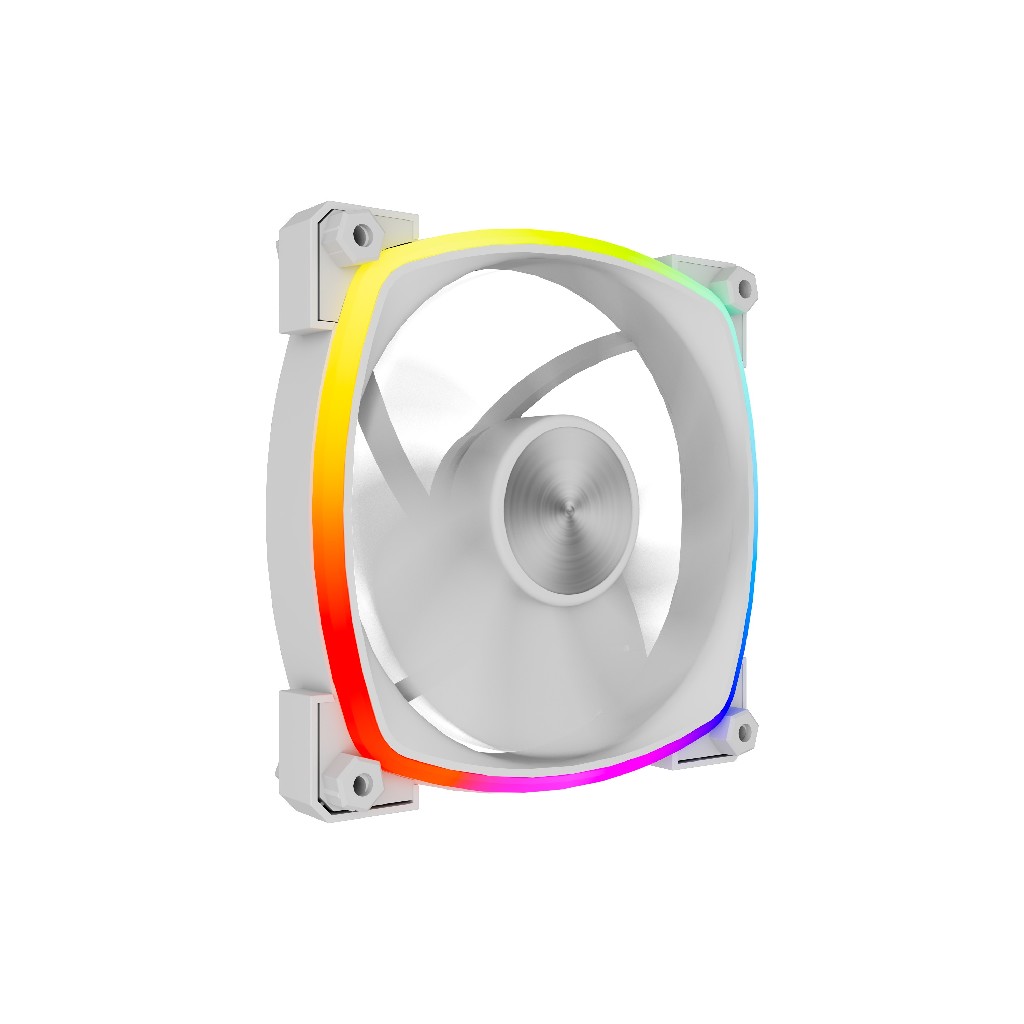 Вентилятор 12x12см Powercase M55-12W ARGB White