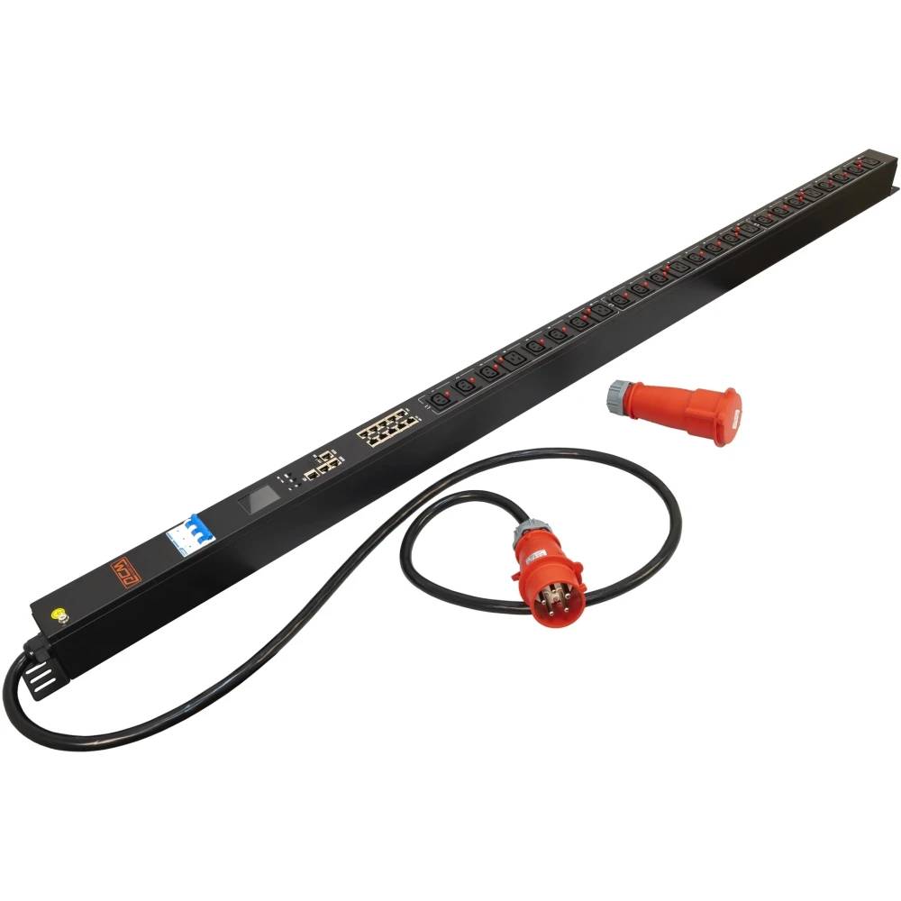 Блок распределения питания Powercom PDU-32AVMS24-18C3-6C9-3P