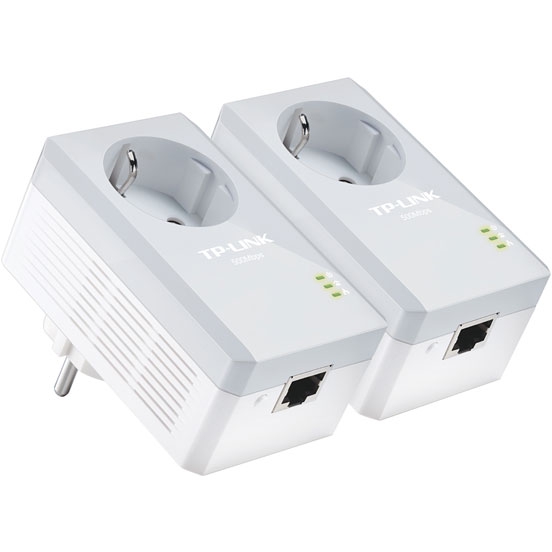 Адаптер Powerline TP-LINK TL-PA4010PKIT, 2 адаптера, 1xLAN 100Mbps, 500Mbps, передача данных по электросети
