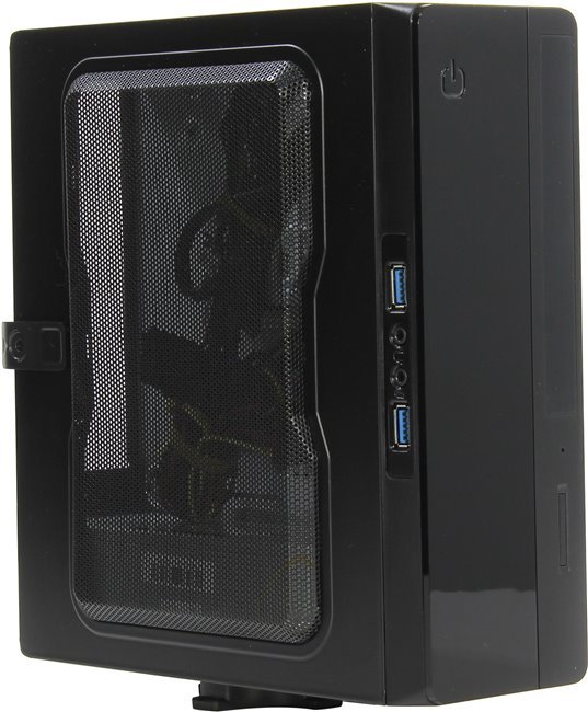 Корпус PowerMan EQ-101-6117414, 200Вт, mini-ITX