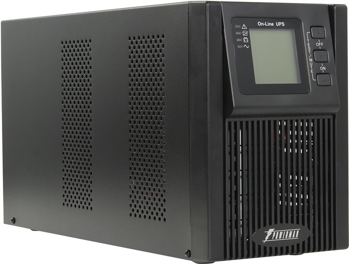 ИБП PowerMan Online 1000 Plus (6114084), 1000VA (2xSchuko) (без батарей)