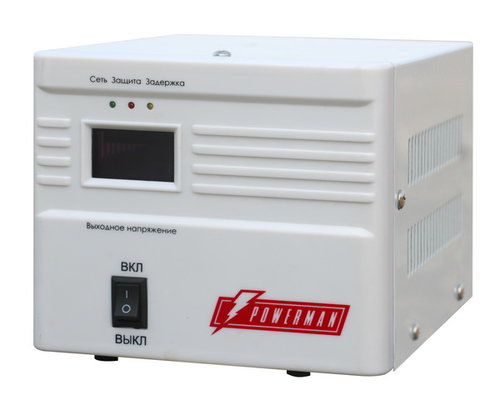 Стабилизатор Powerman AVS 1000A, 1000VA (1xSchuko)