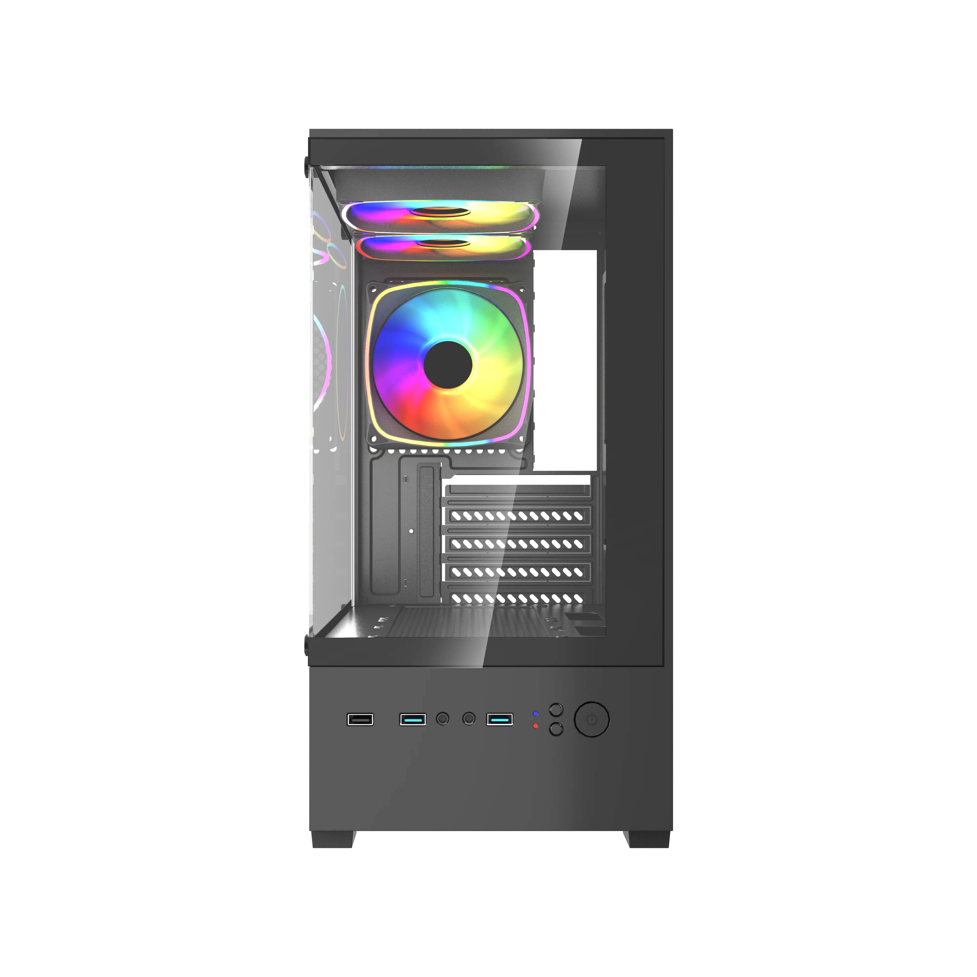 Корпус Project X Crystal Black, без БП, mATX