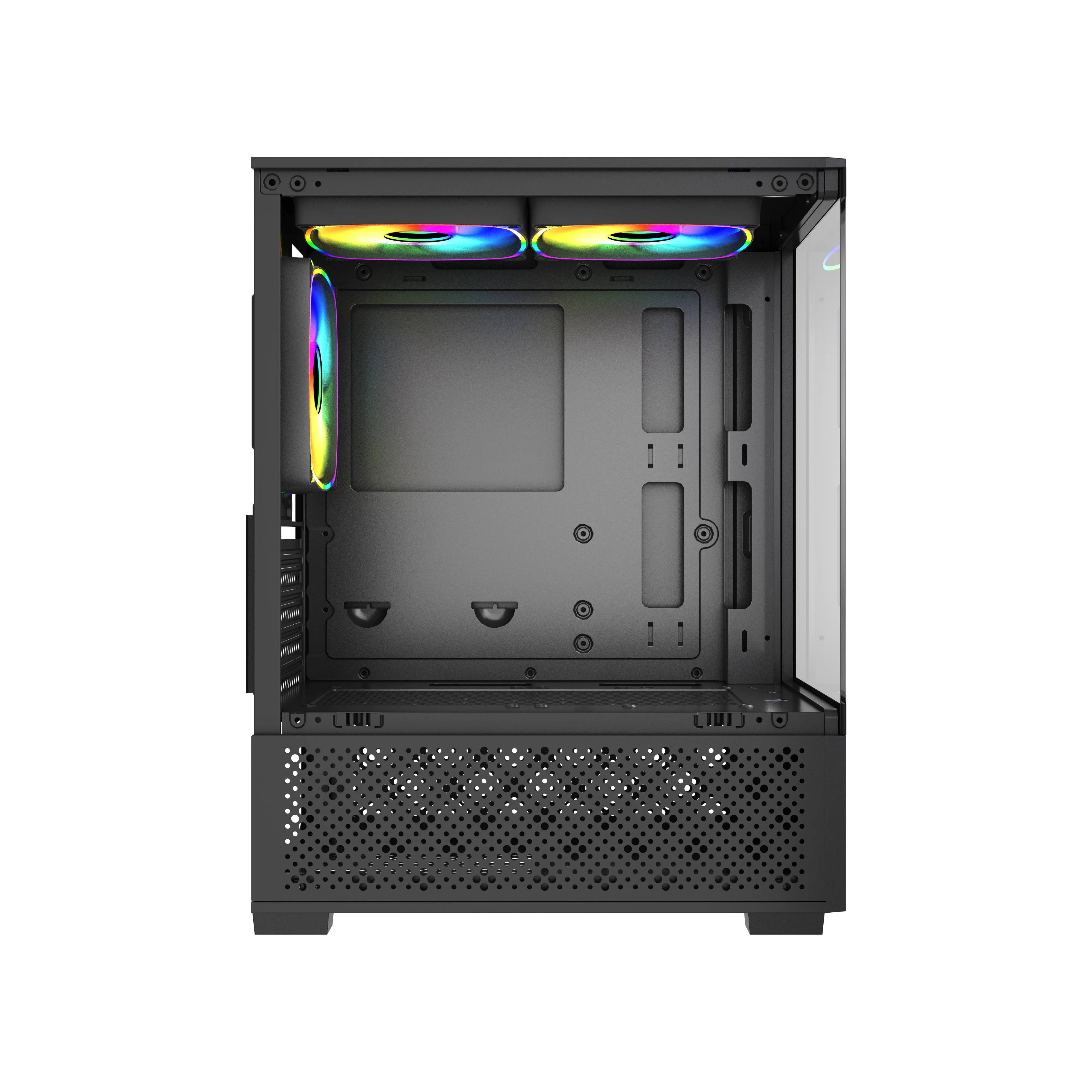 Корпус Project X Crystal Black, без БП, mATX