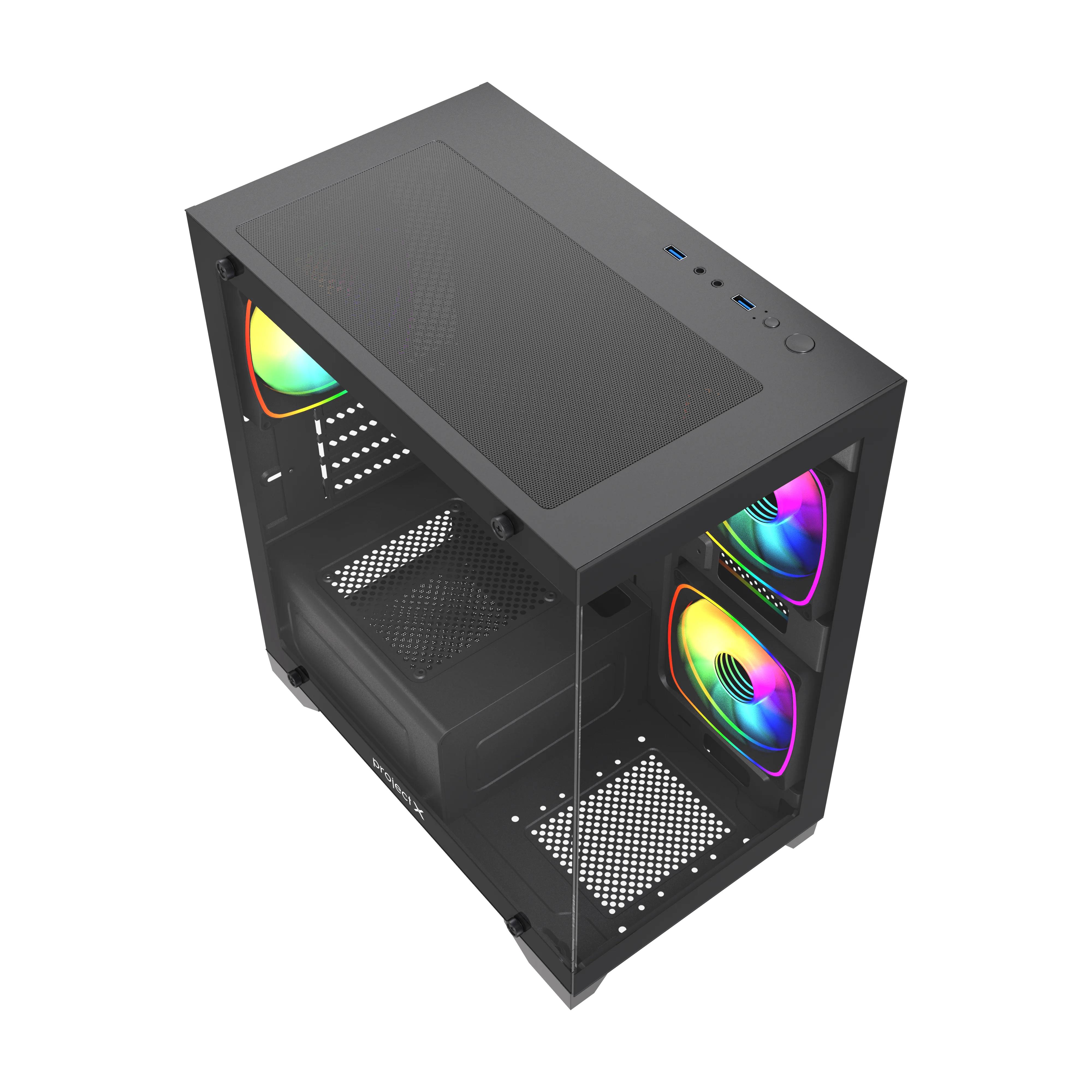 Корпус Project X Diamond Black, без БП, mATX