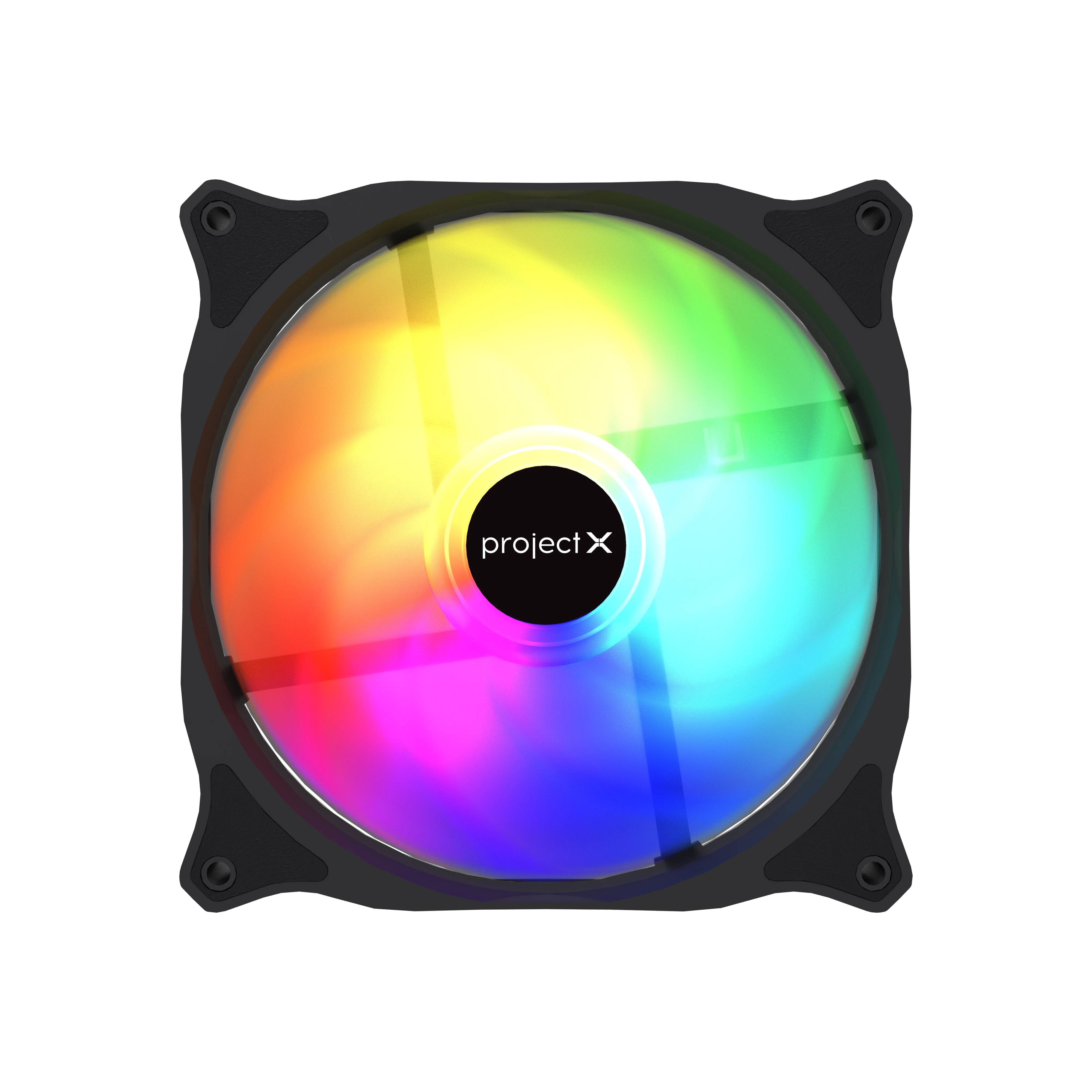 Вентилятор 12x12см Project X M11 Black, OEM