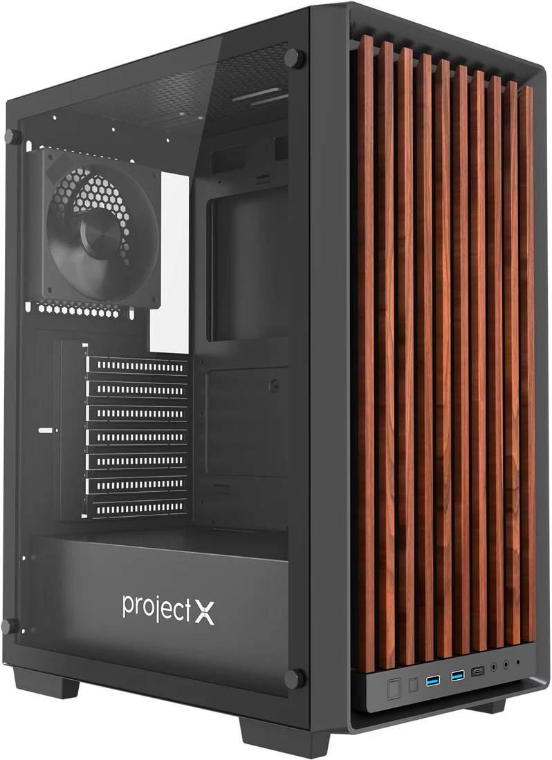 Корпус Project X Siberia Black, без БП, ATX