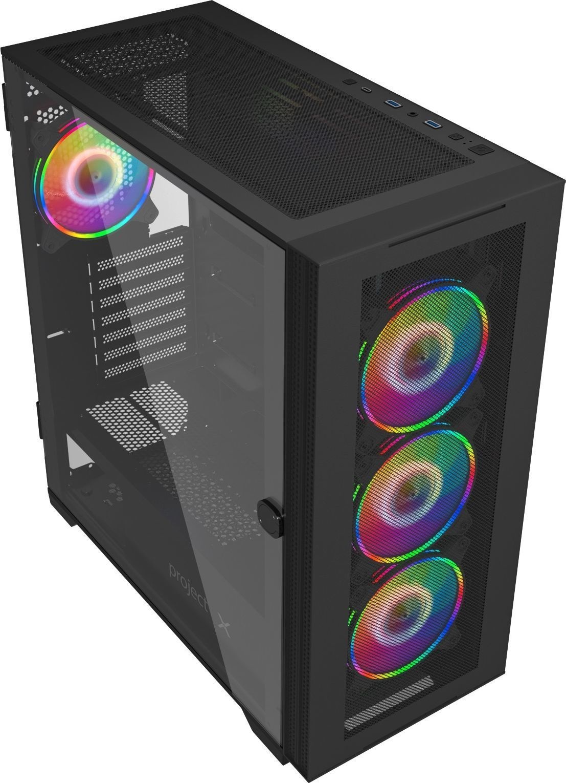 Корпус Project X UNO Black, без БП, E-ATX