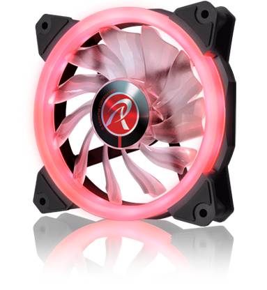 Вентилятор 12x12см Raijintek IRIS 12 Red 0R400040