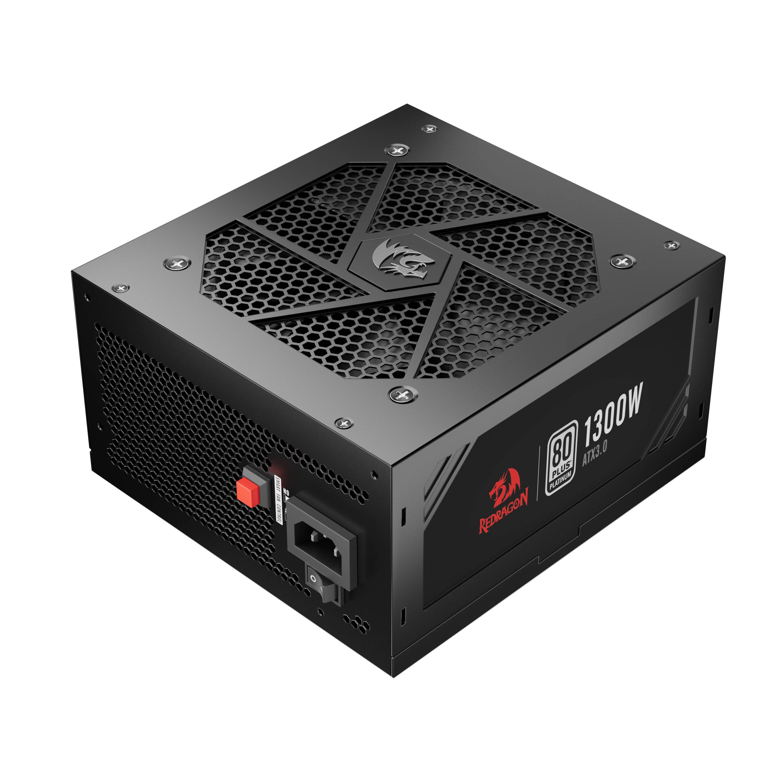 Блок питания 1300Вт, Redragon RGPS-1300W, 80 Plus Platinum, APFC, ATX (71813)