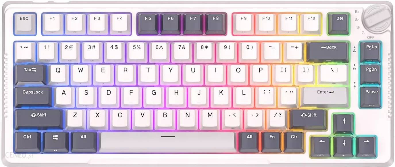 Клавиатура Royal Kludge RK-H81 RGB White (Cyan switch)