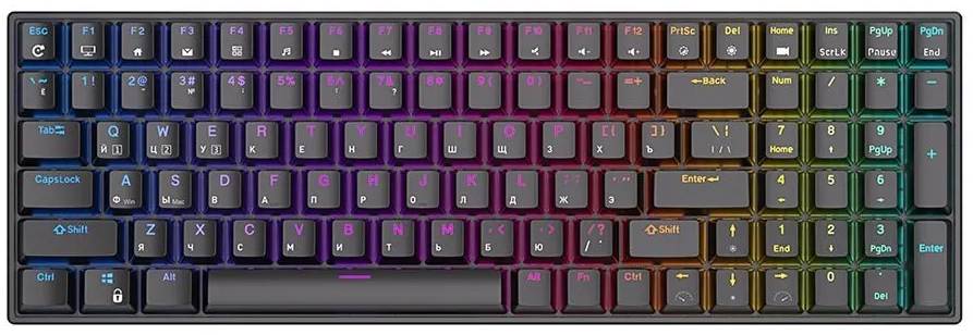 Клавиатура Royal Kludge RK100 RGB Black (Red switch)