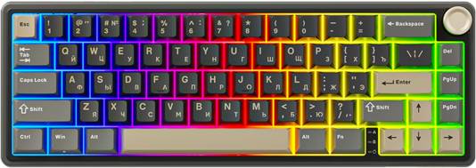 Клавиатура Royal Kludge R65 Phantom (USB, Chartreuse switch)