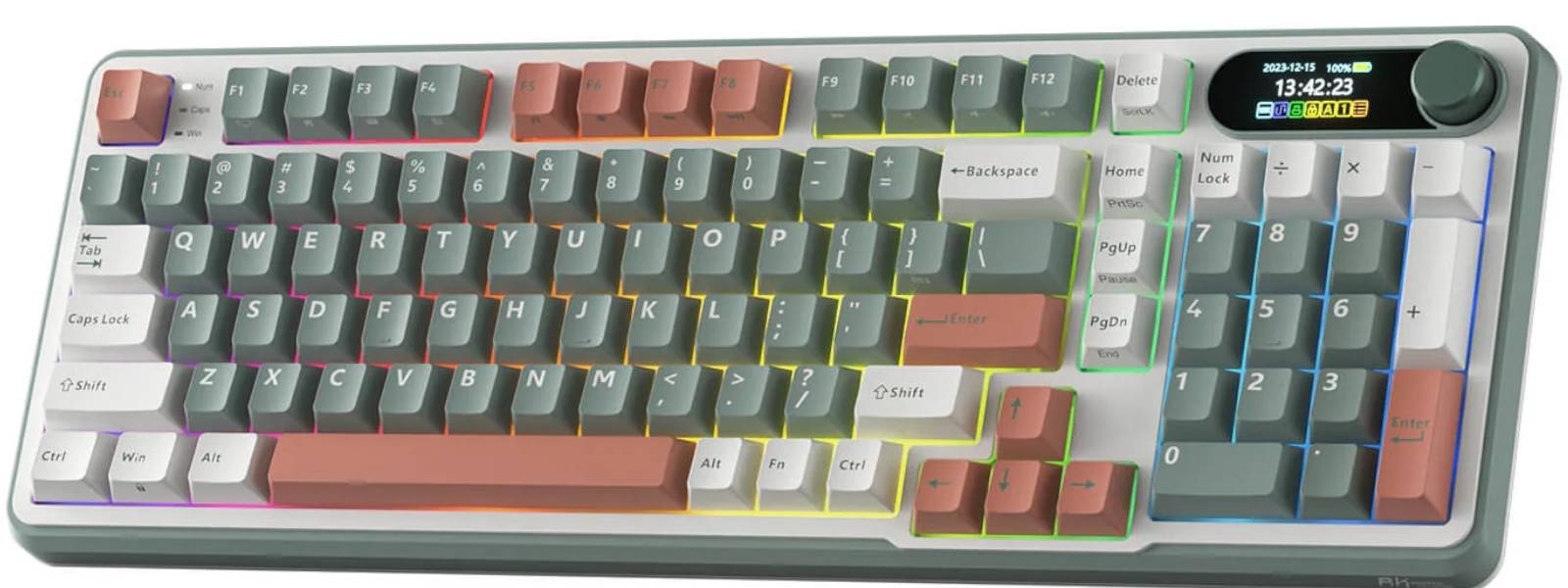 Клавиатура Royal Kludge RKS98 Clay Green (USB, Green switch)