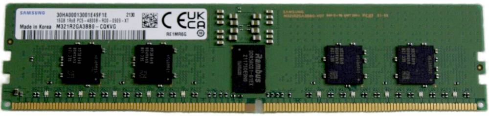 Серверная оперативная память 16Gb Samsung M321R2GA3BB6-CQK, DDR V, PC-38400, 4800MHz, ECC Reg