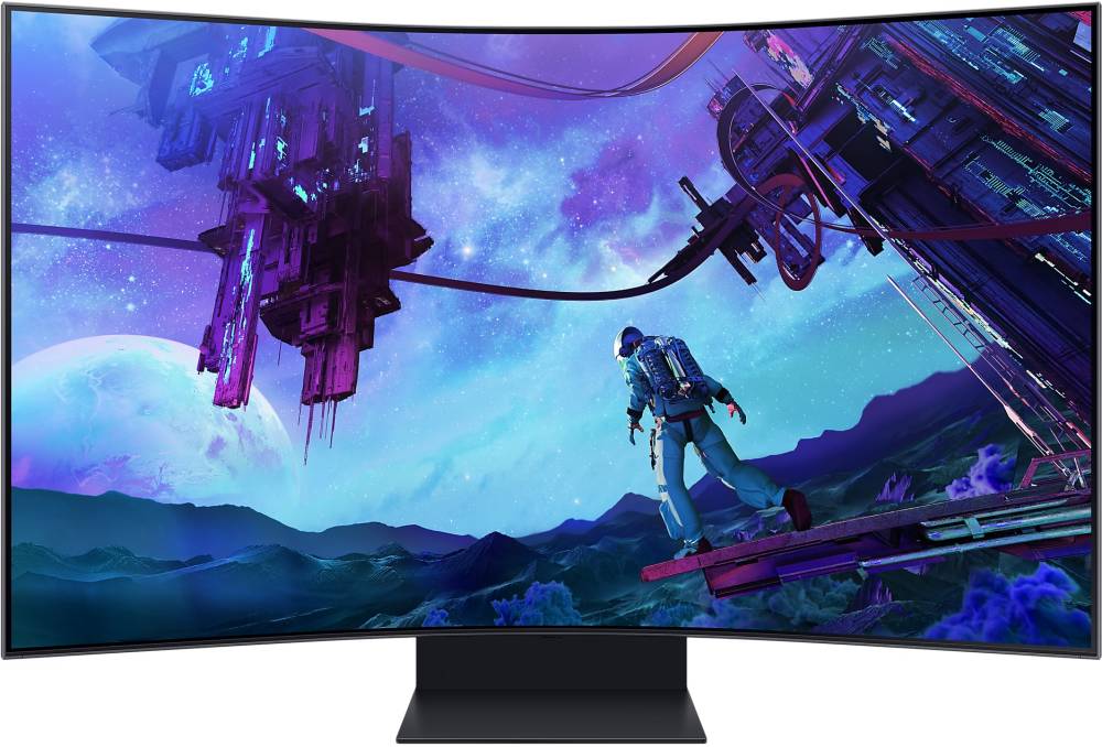 Монитор 55" Samsung S55CG97WNI, 3840x2160, VA, 165Hz, Speakers (3xHDMI, DP) (LS55CG97WNIXCI)